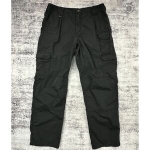 5.11 Tactical Cargo Pants Men's 36x30 Black Multi-Pocket Utility Workwear